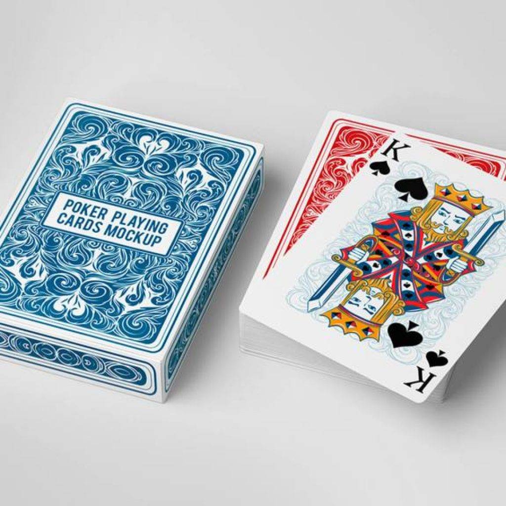 Mockup de cartas de baralho Grátis