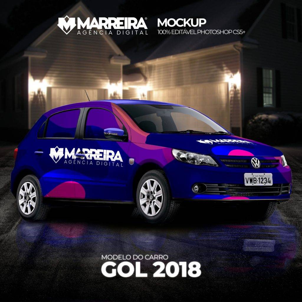 Prévia do Mockup Gol 2018 – 100% Editável