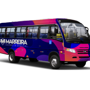 Mockup Micro-ônibus - 100% Editável