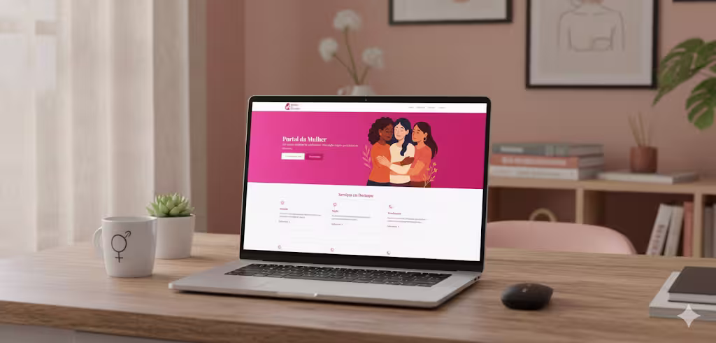 Tela do projeto Portal da Mulher Tefé